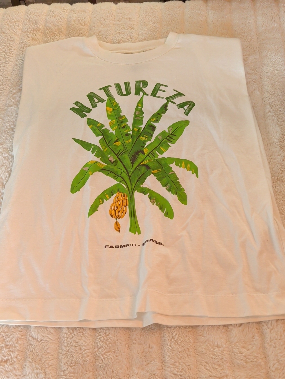 Farm Rio Sleeveless Top With Shoulder Pads